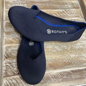 Rothy's Navy Knit Flats